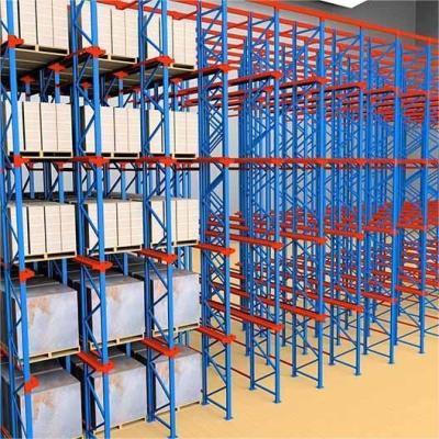 China High Capacity Drive-in Rack For 1200*1200*3600 Pallets In Industrial Warehouse Storage zu verkaufen