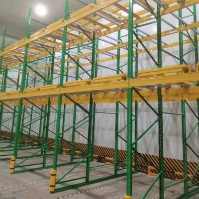 China Customized Push Back Pallet Racking Heavy Duty Selective Rack With ISO9001 Raw Material en venta