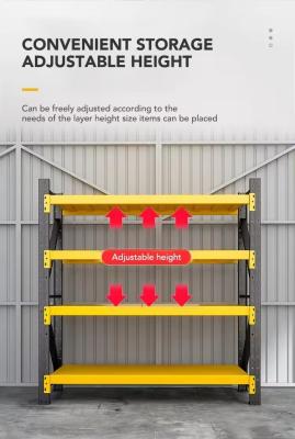 China Light Duty Industrial Steel Storage Shelves Units , Warehouse Storage Racks Adjustable for sale