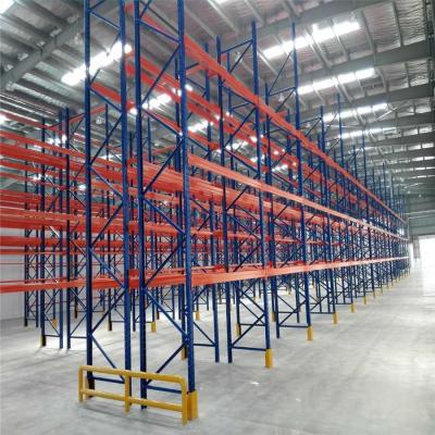 China High Capacity Pallet Racking / Heavy Duty Pallet Shelving with Open or Closed Pitch Beams for sale