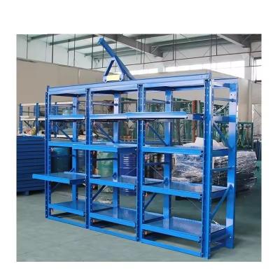 China Customized Multifunctional Sliding Drawer Shelf Steel Stackable Mold Cabinet Rack for sale