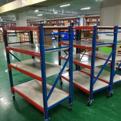 China 500kg Heavy Duty Industrial Warehouse Storage Rack Shelf Steel Racking System For Common zu verkaufen