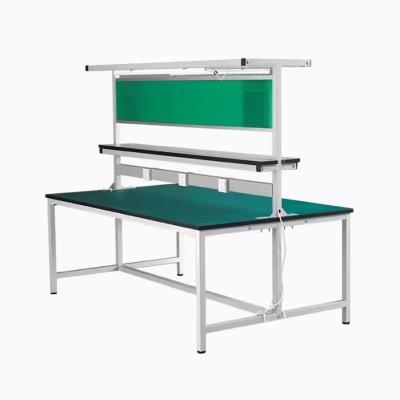 China QF-Workbench Repair Workbench Lab Steel Table for Workshop Tool Cabinet Phone Computer for sale