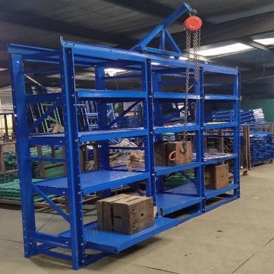 China Customized Warehouse Drawer Mold Racking Shelves QIFEI-Mould Rack With 500kg Capacity à venda