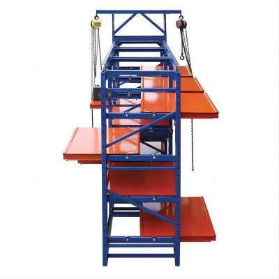 China Anti-Wear Heavy Duty Customized Mould Racks For Closed Open Serviceability Mould en venta