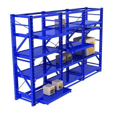 China 1000 Capacity Q235 Adjustable Drawer Type Mould Rack With Customized Design And Color à venda