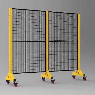 China Closed Open Iron Wire Mesh Guard Workshop Isolation Fence Equipment For Robot Barrier for sale