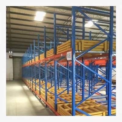 China High Density Push Back Pallet Racking For Warehouse for sale