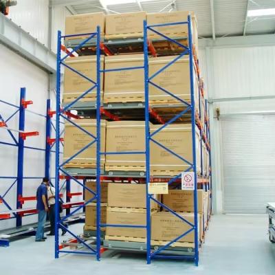 China Q235B Raw Material Heavy Duty Push Back Pallet Racking System For Warehouse Storage en venta