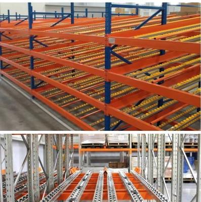 중국 Q235B Material Fluent Racking Carton Flow Racking System Type With Roller Beds Fifo 판매용