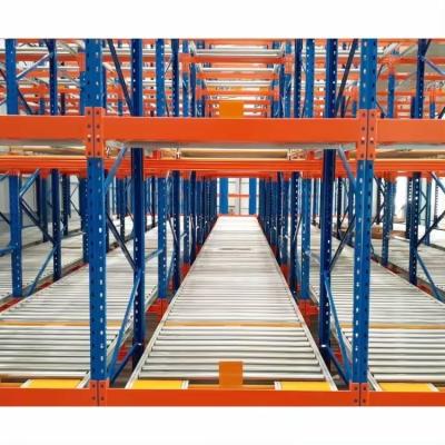 中国 Warehouse Storage Customized Pallet Flow Racking And Roller Tracks Solutions 販売のため