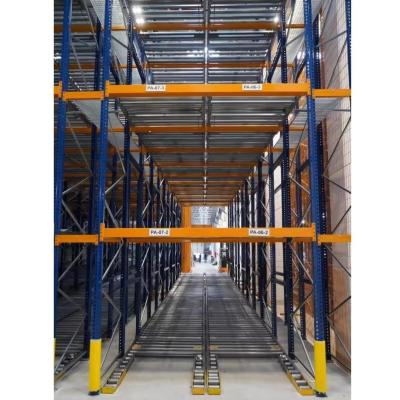 中国 Customized Pallet Racking With Heavy Duty Roller Tracks And Long-lasting Steel Shelf 販売のため