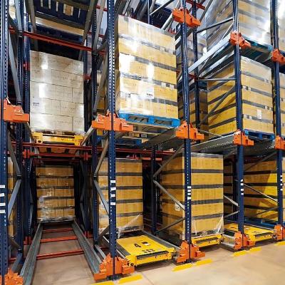 中国 Powder Coating Warehouse Storage Radio Shuttle Rack System For Space-Saving Storage 販売のため