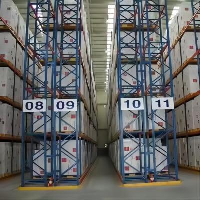 China Galvanized Heavy Duty Steel Narrow Aisle Pallet Racking For Conventional Development for sale