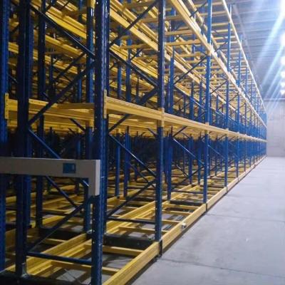 China High Density Electric QF-Mobile Racking Customized Automated Pallet Rack For Warehouse en venta