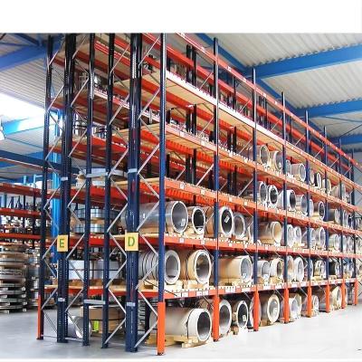 China 2000kg Load Capacity Steel Double Deep Pallet Racking System For Small Warehouse zu verkaufen