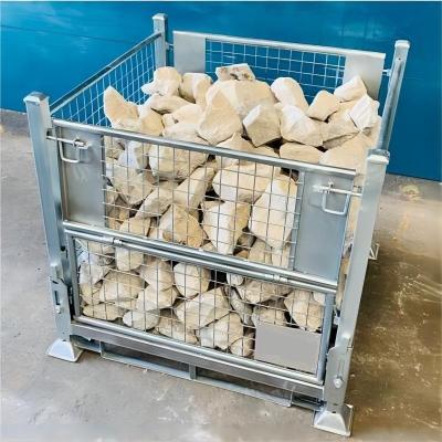 China Development Conventional Stackable Mesh Steel Stillage Wire Container Cage for Waste zu verkaufen