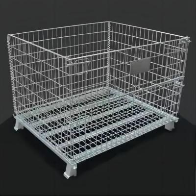 China Collapsible Foldable Butterfly Cage Mobile Turnover Cages with Wheels and Open/Closed for sale