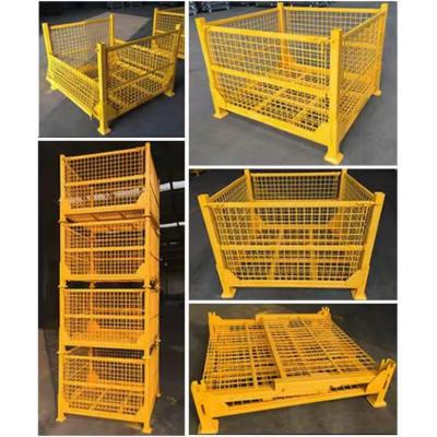 China Customized Foldable Warehouse Storage Container for Logistics Steel Turnover Box zu verkaufen