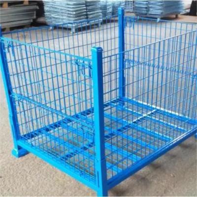 中国 Multi-Level Racking QIFEI-028 Warehouse Transport Welded Wire Mesh Basket with Caster 販売のため