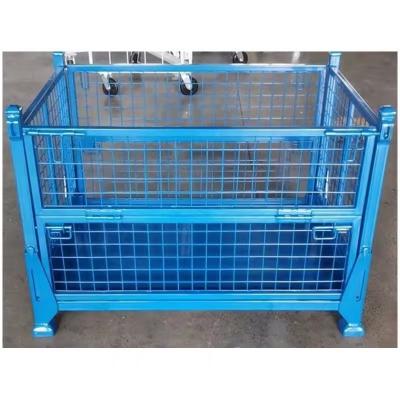 China Common Ganvalnized Heavy Duty Mesh Stillage With 1000kg Load Capacity And Powder Coating zu verkaufen