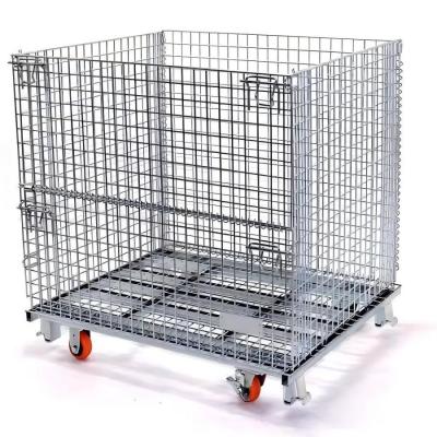 中国 Common Welded Portable Storage Cage Metal Box For Warehouse Development Conventional 販売のため