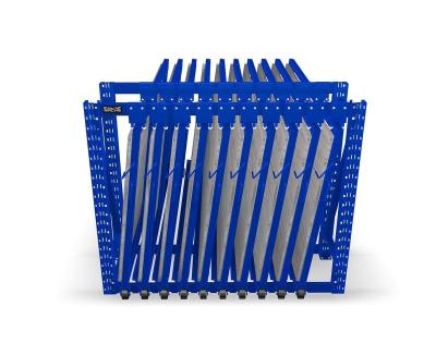 China Steel Drawer Structure Vertical Metal Sheet Rack For Space-Saving Metal Plate Storage à venda