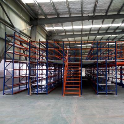 China Adjustable Mezzanine Floor Racking For Conventional Warehouse Storage Custom Design for sale