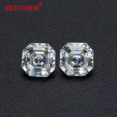 China 2022 High Quality Fire Asscher Color Game Or Fashion Cut Excellent D Color VVS Moissanite Diamond Loose Stone For Ring Jewelry for sale