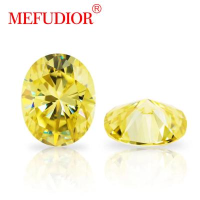 China Color Play or Fire Oval Cut D Color Clarity GRA Certified Synthetic Moissanite Diamond for sale