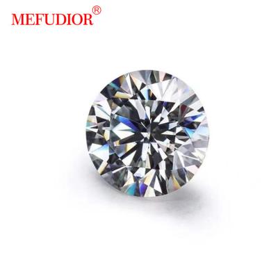 China Game Or Fire Color Around Loose Diamond GRA Cut 11.0mm 5.0ct D Color VVS Certified Moissanite Brilliant Synthetic White Stone For Jewelry Making for sale