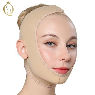 China Face Slimming Mail Chin Strap Surgical Neck Bandage And Chin Compression Garment Wrap Face Slimmer For Women for sale