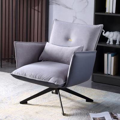 China (Size) OEM Stainless Steel Adjustable Swivel Velvet Upholstery Chair Accent Chairs Living Room Leisure Armchair For Living Room Furniture for sale