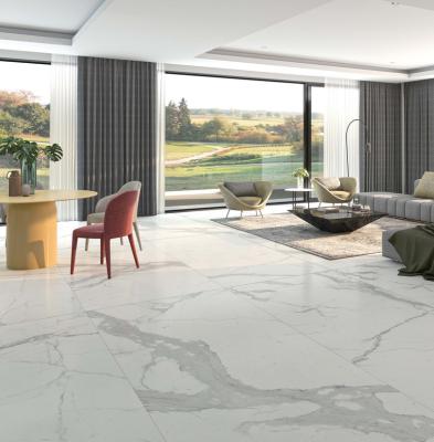 China Modern 1600x3200mm Calacatta Porcelain Slab Sintered Stone Wall Tiles Floor Surface Countertop OEM for sale