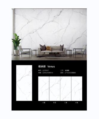 China Modern White Color Large Format 1200x2700x9mmm Porcelain Slabs Bench Top for sale