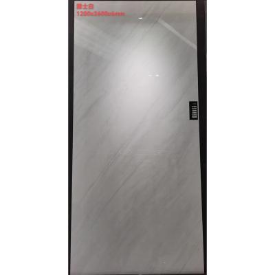 China Modern Snow White Porcelain Slabs 1200X2600X6mm Big Slabs for sale