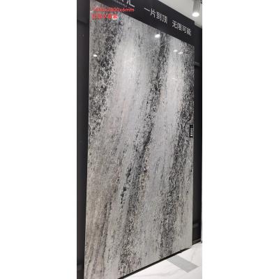 China Modern Gray 1600x2800mm Sintered Stone Floor And Wall Tiles for sale