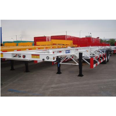 China Tri Axle Skeleton Truck Trailer Chassis Used 2/3/4 Axles Skeleton Trailer Semi Trailer 40ft Container Semi Trailer for sale