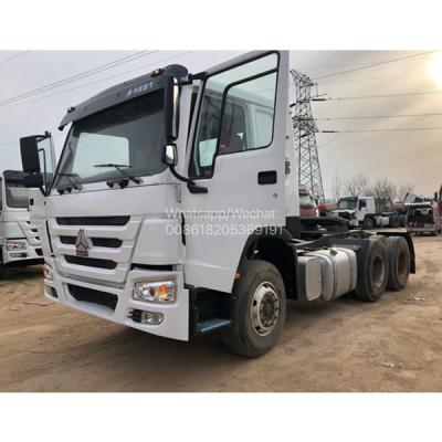 China Original quality good price used tractor head 371hp 10 tires 6x4 used sinotruck howo tractor truck for africa 6800*2496*2958 for sale