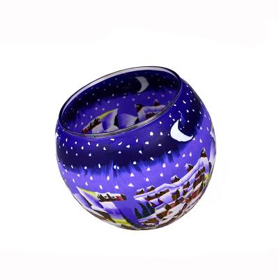 China Art Wholesale Products Beautiful Glass Candle Holder Empty Tealight Clay Cup For Home Decoration for sale