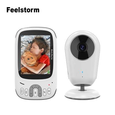 China Wholesale Built-in Siren Radio No Video Wifi Digital Smart Baby Monitors With Security Cameras And 3.2 Inch Color Audio Portable LCD VB609 for sale