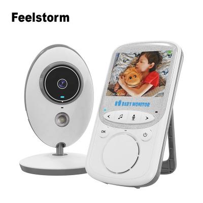 China VB605 Music Player Baby Monitor with 2 Camera Radio Electronic Babysitter Nanny Mini Security Camera Audio Cam 2.5 Inch LCD Color Video for sale