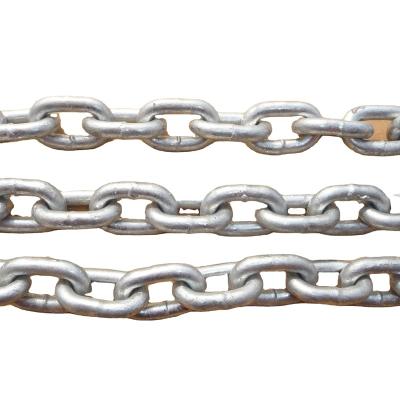 China Boat Link DIN766 Anchor Chain Mooring Galvanized Boat Open Chain for sale