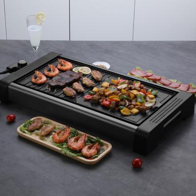 China Family BBQ Grill Professional Smokeless Stick Pan Non Easily Cleaned Electric BBQ Grill Pan for sale