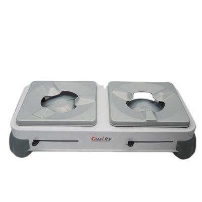 China New Design Portable Double Burner Eco - Friendly Stainless Steel Solid Alcohol Stove for sale