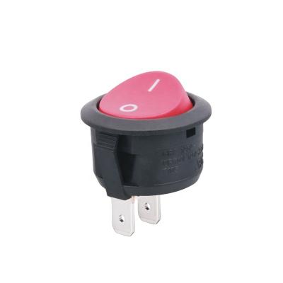 China Round Type Black Body Electronic Device Rocker Switch RCA Series Red Button for sale