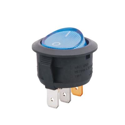 China CNIBAO Electronic Device Rocker Switch Blue Color With T125 LED Light Round Button Waterproof For Sharing Device for sale