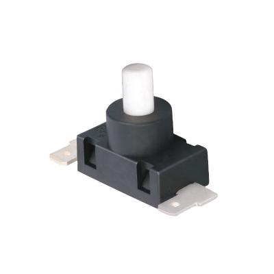 China Home Appliance China IBAO PAQ Series Round Push Button Switch Black For Lighting for sale