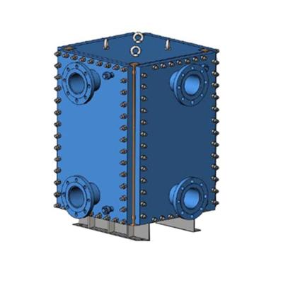 China Compabloc Steam Condenser Compact Welded Plate Heat Exchanger for Oil Refinery Te koop