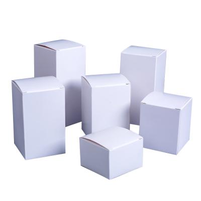 China Recyclable Custom Design Packaging Small White Box Packaging Plain White Paper Box Cardboard Box for sale